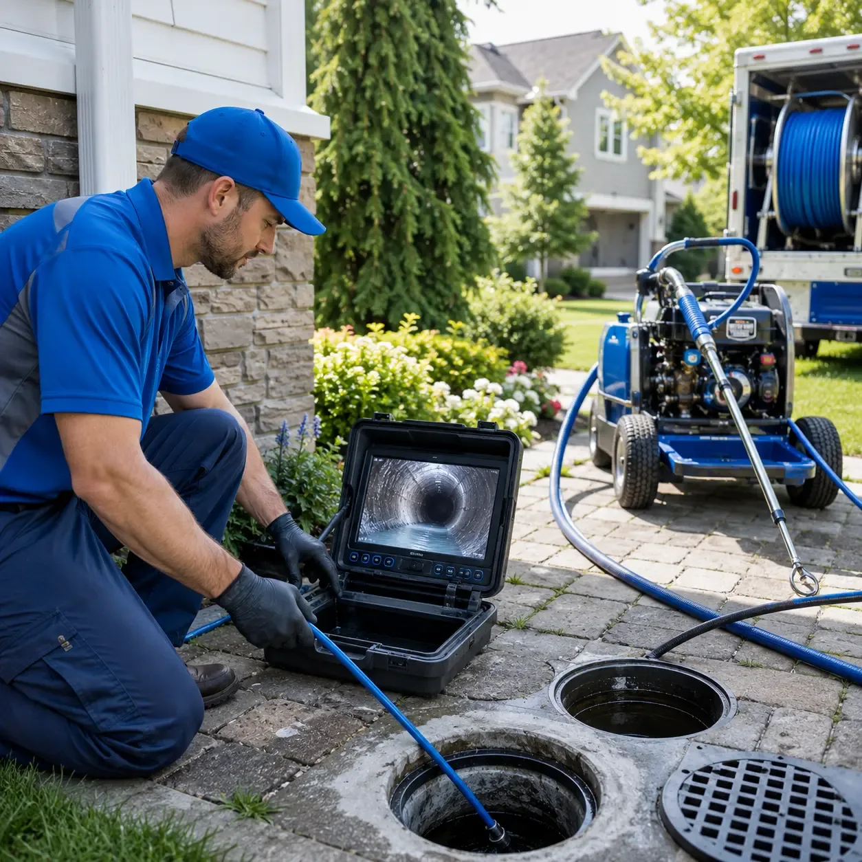 Outdoor drain cleaning professionals serving Ludington, MI