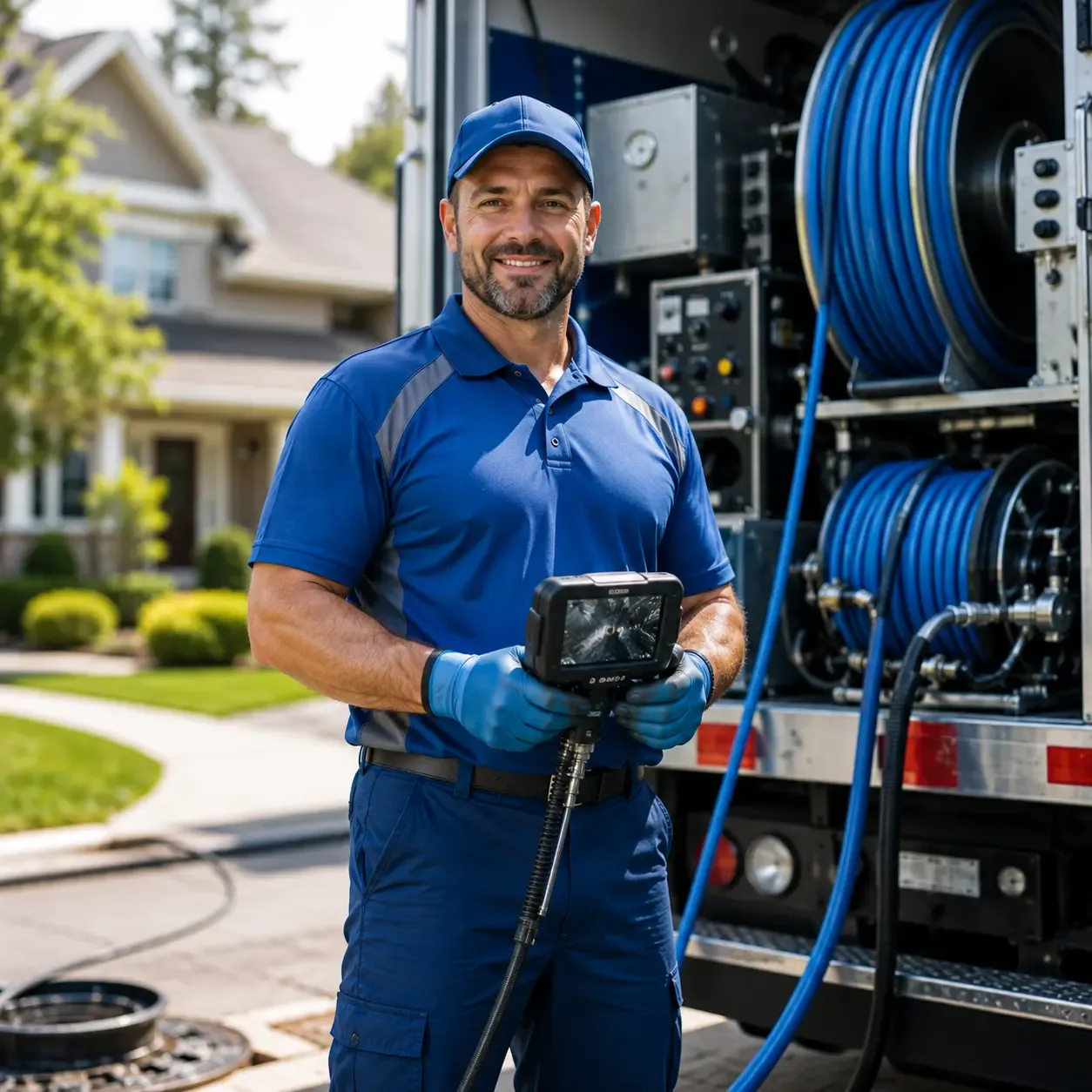 Local outdoor drain cleaning specialists in Ludington, MI